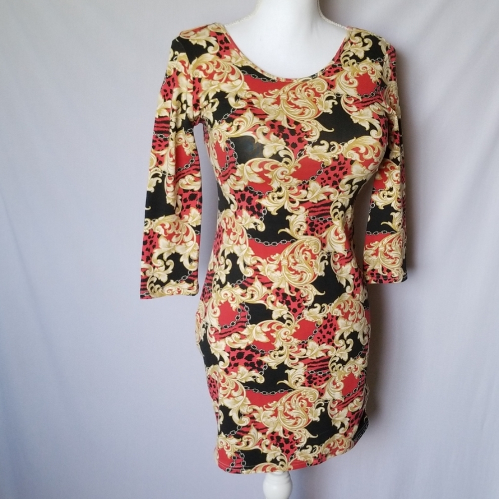 XXI Tunic Dress sz L Soft Shimmery 4 Way Stretchy Knit